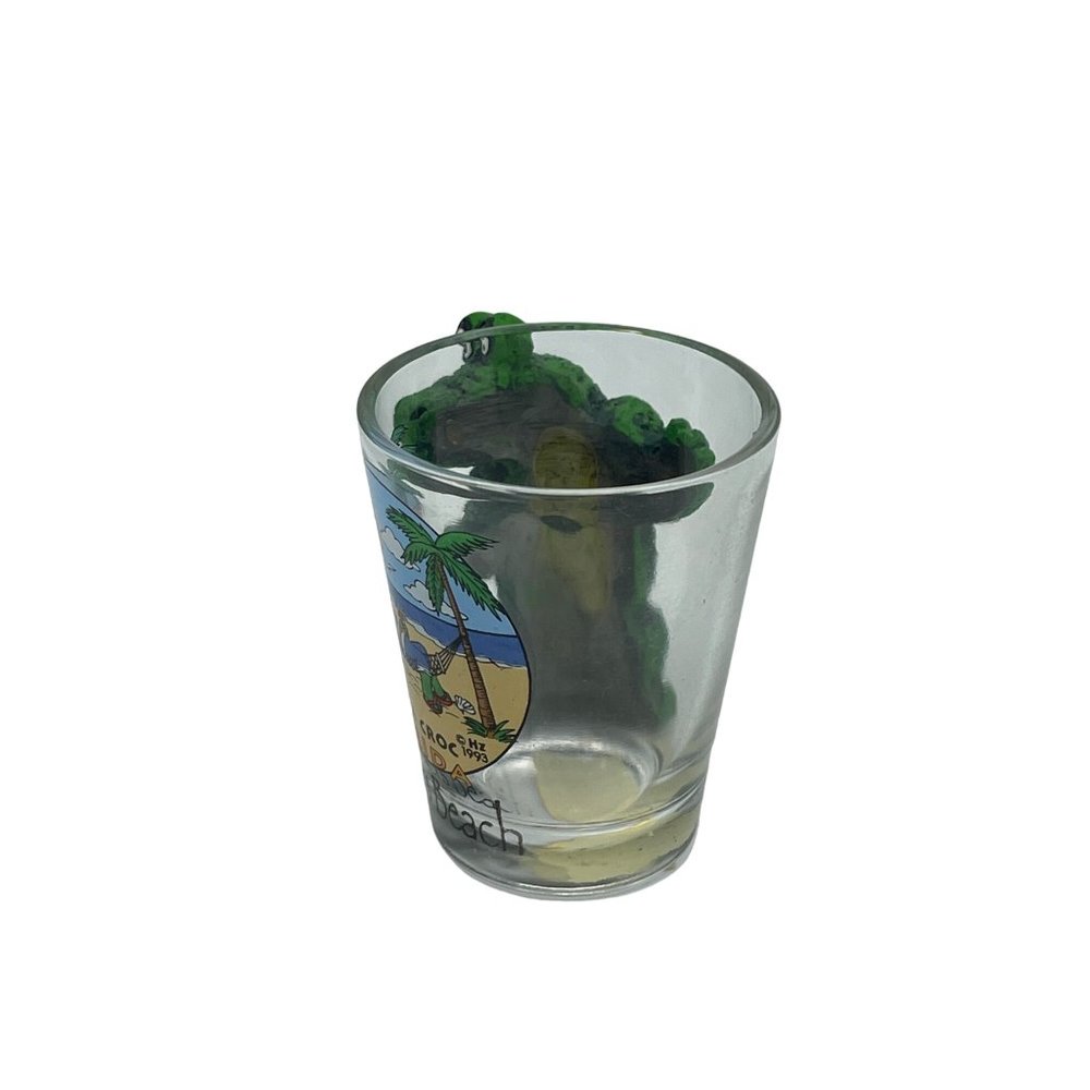 Life's A Croc Florida Ft Myers Beach Souvenir Shot Glass 1.5 ounce - Picture 2 of 5